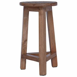 vidaXL Jakkara Luonnollinen 28 x 28 x 50 cm Mahogany-puu