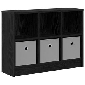 vidaXL Sivup&ouml;yt&auml; laatikon kanssa Musta tammi. 73,5 x 22,5 x 53,5 cm