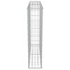 vidaXL Gabion-kivikori kansilla galvanoitu ter&auml;s 100x20x100 cm