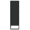 vidaXL Kaappi musta 40x30x95 cm tekninen puu