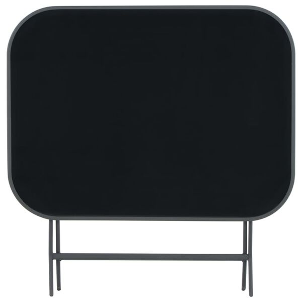 vidaXL Kokoontaittuva puutarhap&ouml;yt&auml; harmaa 100x75x72 cm lasi ja ter&auml;s