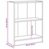 vidaXL Kirjahylly valkoinen 60x24x76 cm tekninen puu