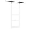 vidaXL Liukuovi ORKDAL Valkoinen ja musta 93 x 232 cm