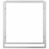vidaXL Polttopuuteline 80x28x86 cm ruostumaton ter&auml;s