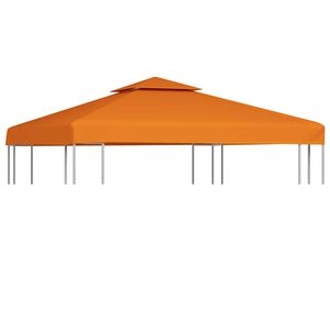 vidaXL Huvimajan vaihtokatto 3 x 3 m kangas 310 g/m&sup2; oranssi