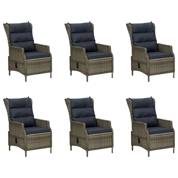 vidaXL 9-osainen Ulkoruokailuryhm&auml; ruskea