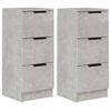 vidaXL Senkit 2 kpl betoninharmaa 30x30x70 cm tekninen puu