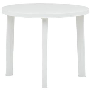 vidaXL Puutarhap&ouml;yt&auml; valkoinen 89 cm muovi