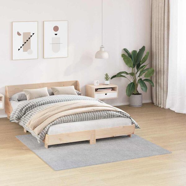 vidaXL Liukumaton Shaggy Matto Harmaa 160 x 160 cm PP