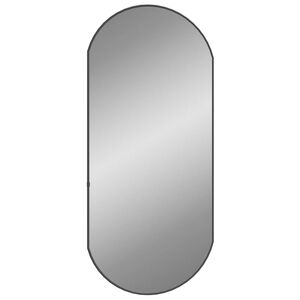 vidaXL Sein&auml;peili musta 90x40 cm ovaali