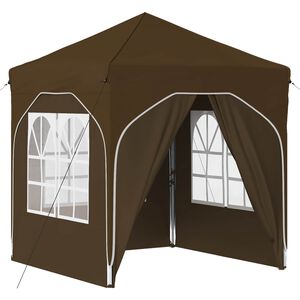 vidaXL Pop-up Juhlateltta 192 x 192 x 245 cm Taupe