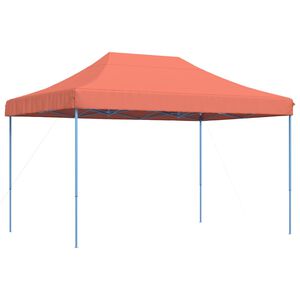 vidaXL Taitettava pop-up juhlateltta terrakotta 410x279x315 cm