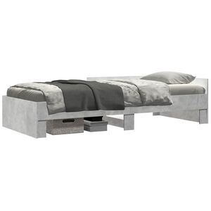 vidaXL S&auml;ngyn runko p&auml;&auml;dyll&auml; Betoninharmaa 80 x 200 cm Tekninen puu