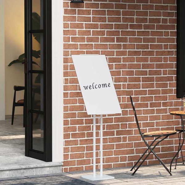 vidaXL Messun&auml;yt&ouml;t Valkoinen 26,5 x 26,5 x 150 cm Ter&auml;s