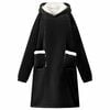 vidaXL Viltti-huppari Musta L Fleece ja flanelli