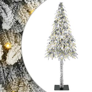 vidaXL Joulukuusi 300 LED-valoilla Valkoinen 210 cm PE ja Ter&auml;s