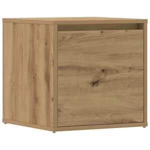 vidaXL S&auml;ilytyslaatikko k&auml;sity&ouml;l&auml;inen tammi 40,5x40x40 cm tekninen puu