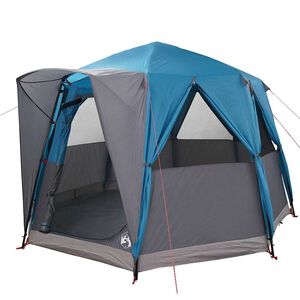 vidaXL M&ouml;kki teltta 3-hengen Sininen ja harmaa 320 x 320 x 203 cm