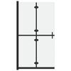 vidaXL Walk-in suihkusein&auml; kokoontaittuva ESG-huurrelasi 100x190 cm