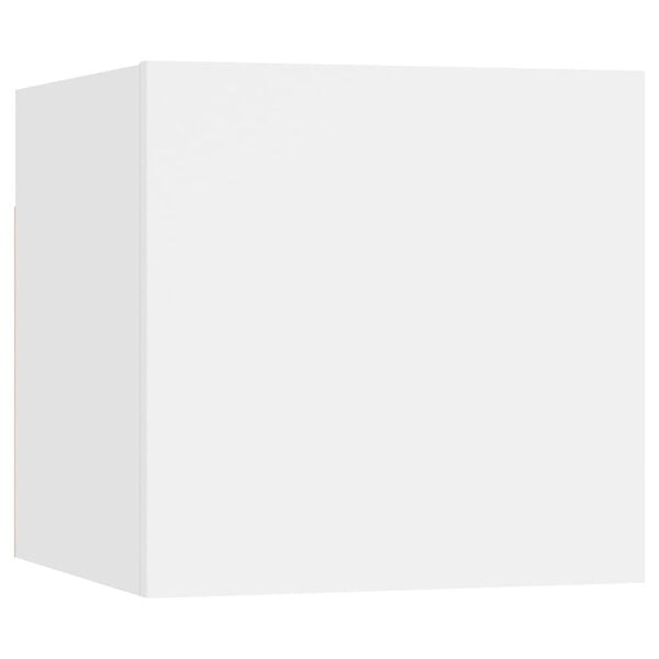 vidaXL Yöpöytä valkoinen 30,5x30x30 cm tekninen puu