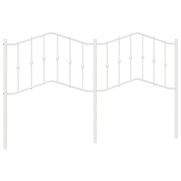 vidaXL Metallinen vaihtop&auml;&auml;ty valkoinen 160 cm