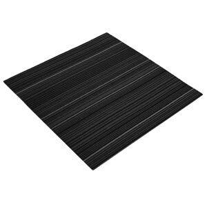 vidaXL Matto laatta Raidallinen Tummanharmaa 50 x 50 cm 36 kpl