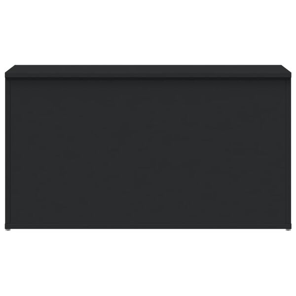 vidaXL Säilytysarkku musta 84x42x46 cm tekninen puu