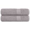 vidaXL Kylpypyyhkeet FROGN 2 kpl Harmaa 100x150 cm 360 gsm