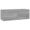 vidaXL Sein&auml;kaappi harmaa Sonoma 100x36,5x35 cm tekninen puu