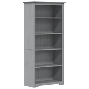 vidaXL Kirjahylly BODO harmaa 82x40x173 cm t&auml;ysi m&auml;nty 5-kerrosta