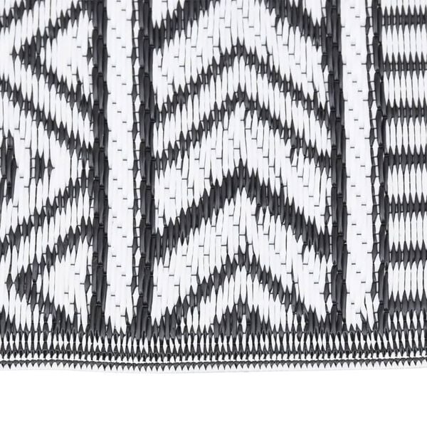 vidaXL Ulkomatto ARAKIL musta 140x200 cm PP