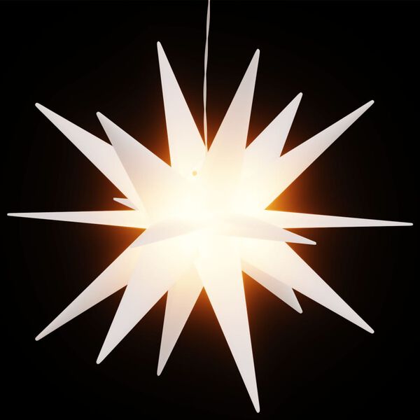 vidaXL Joulun LED-t&auml;htivalo taitettava valkoinen 43 cm