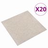 vidaXL Matto 20 pcs Vaaleanbeige 50 x 50 cm 100% polypropeeni