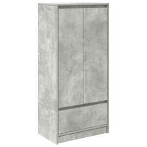 vidaXL Kaappi laatikolla betoninharmaa 55,5x34x119,5 cm tekninen puu