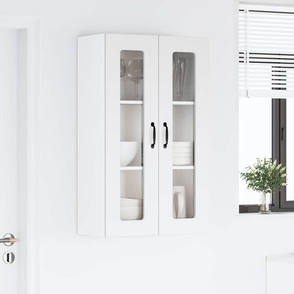 vidaXL Keitti&ouml;kaappi Kalmar Valkoinen 60 x 31 x 100 cm Tekninen puu