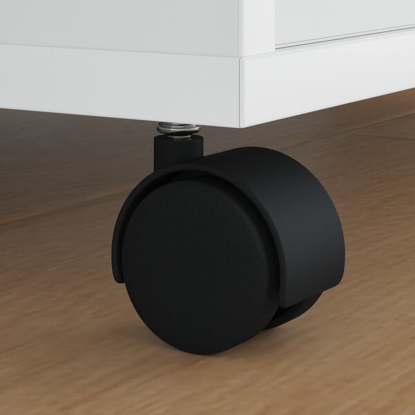 vidaXL K&auml;&auml;nt&ouml;py&ouml;r&auml; 2 pcs Musta 54 mm Rauta ja PP