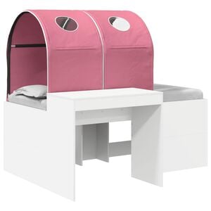 vidaXL S&auml;nky Tunnelilla 4 pcs Artisian Tammi ja Vaaleanpunainen