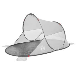vidaXL Pop-up rantateltta harmaa vedenpit&auml;v&auml;
