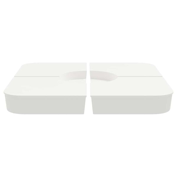 vidaXL 4-osainen päivänvarjoalustasarja ristijalusta varjolle 100kg PP