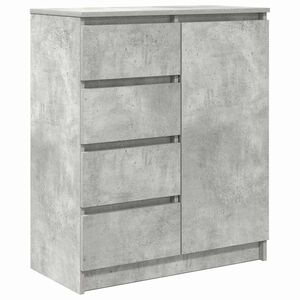 vidaXL Senkki laatikoilla betoninharmaa 71x35x84 cm tekninen puu