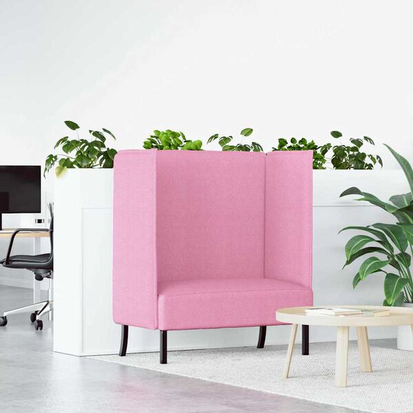 vidaXL Korkea selkänoja sohva Pinkki 109 x 56 x 121 cm kangas