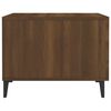 vidaXL Sohvapöydät metallijaloilla 2 kpl ruskea tammi 50x50x40 cm