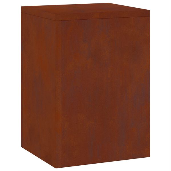 vidaXL Kasviteline 2 pcs Ruosteinen 24 x 24 x 35 cm Kulunut Ter&auml;s