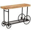vidaXL Konsolipöytä kiinteä mangopuu 115x36x76 cm