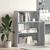 vidaXL Kirjahylly harmaa Sonoma 80x24x109 cm tekninen puu