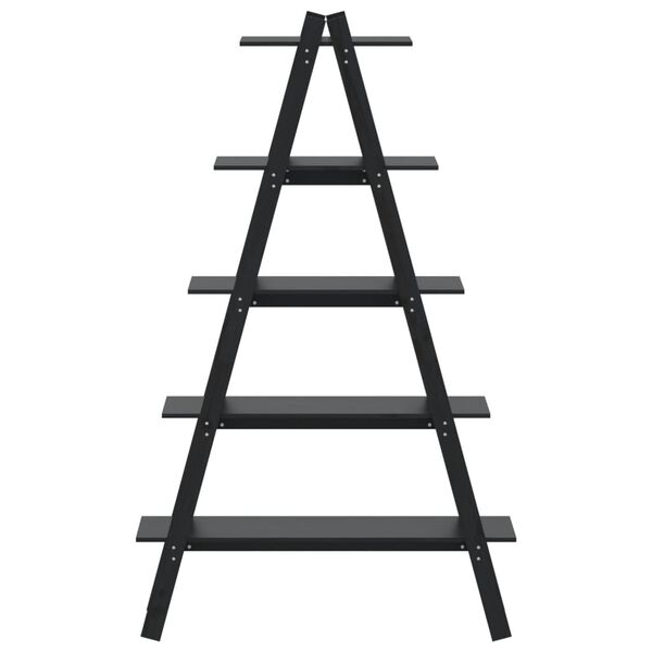 vidaXL Hylly 5 kerrosta A-muoto 110x40x180,5 cm täysi tammi