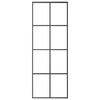 vidaXL Liukuovi musta 76x205 cm ESG-lasi ja alumiini