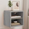 vidaXL TV-sein&auml;kaappi LED-valoilla harmaa Sonoma 30x28,5x30 cm