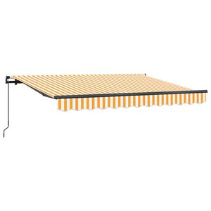 vidaXL Vedett&auml;v&auml; markiisi Keltainen 250 x 200 cm kangas
