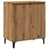 vidaXL Senkki k&auml;sity&ouml;l&auml;inen tammi 60x35x70 cm tekninen puu
